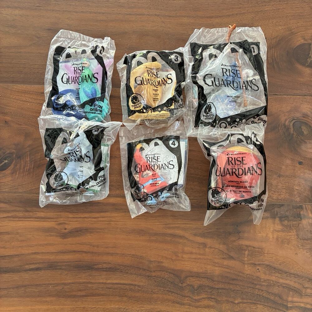 Dreamworks Rise Of The Guardians 2012 McDonald’s Happy Meal Set Of 6 Sealed